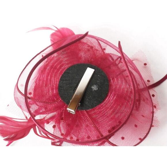 English hat mesh hat Kentucky Derby fascinator headpiece hat - Picture 4 of 9